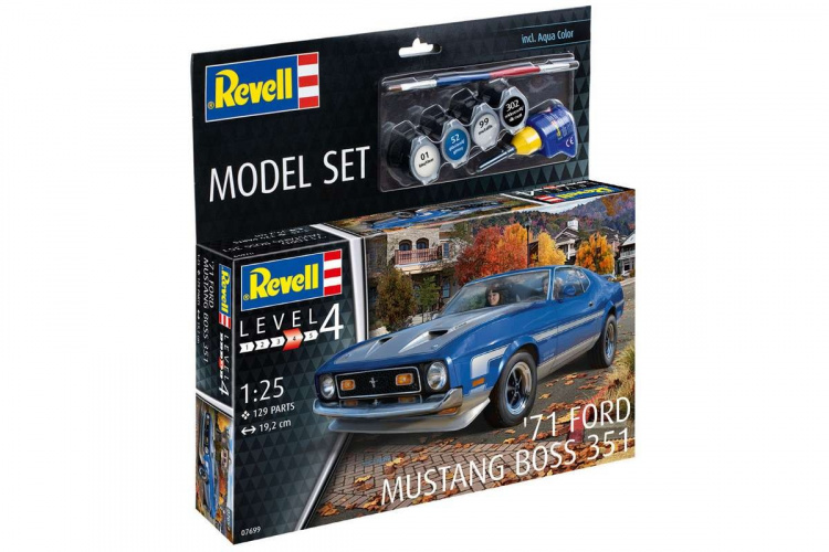 Revell Model Set 71 Ford Mustang Boss 351 1:25 Revell Model Set 71 Ford Mustang Boss 351 1:25
