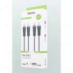 Hama Kabel Audio 2 RCA-kontakter - 2 RCA-kontakter 3,0 m Hama Kabel Audio 2 RCA-kontakter - 2 RCA-kontakter 3,0 m