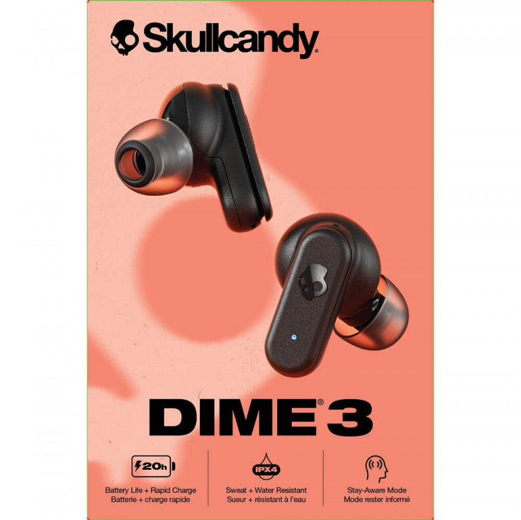Skullcandy Hörlur Dime 3 True Wireless In-Ear Svart