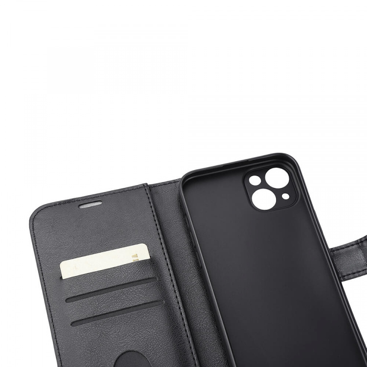 RADICOVER Mobilfodral Strålningsskydd PU MagS RFID Svart - iPhone 15 Plus