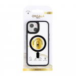 ONSALA Mobilskal Bumper MagSeries Black & Clear - iPhone 15 ONSALA Mobilskal Bumper MagSeries Black & Clear - iPhone 15