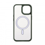 ONSALA Mobilskal Bumper MagSeries Green & Clear - iPhone 15