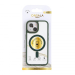 ONSALA Mobilskal Bumper MagSeries Green & Clear - iPhone 15