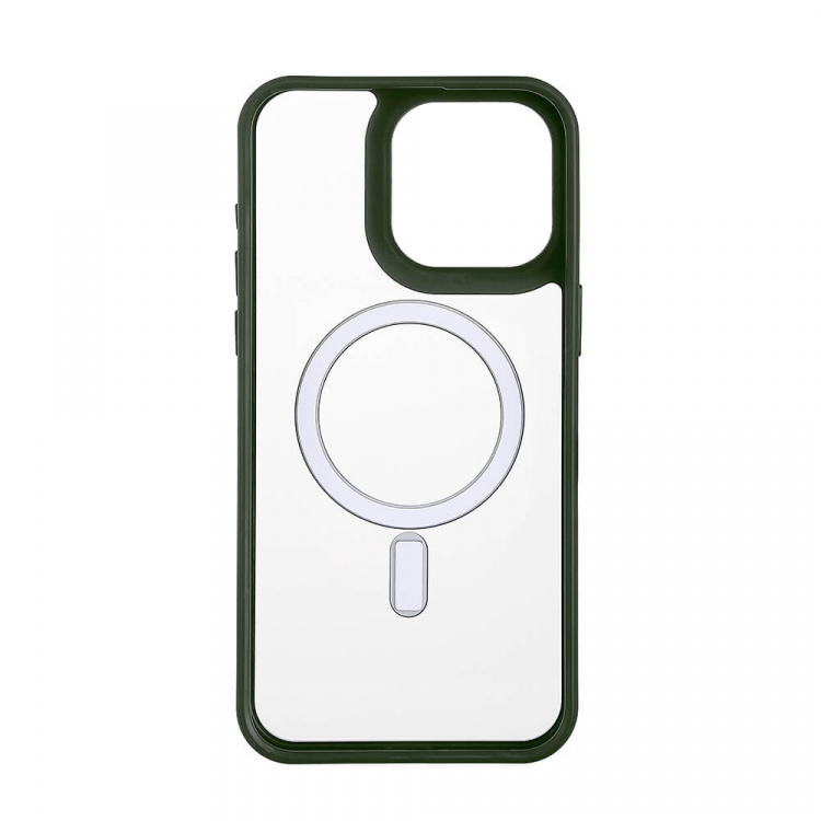 ONSALA Mobilskal Bumper MagSeries Green & Clear - iPhone 15 Pro Max