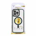 ONSALA Mobilskal Bumper MagSeries Green & Clear - iPhone 15 Pro Max