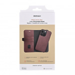 BUFFALO Mobilfodral 2-i-1 3 Kort MagSeries Brun - iPhone 15 Pro Max