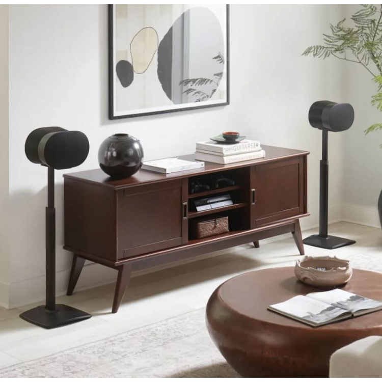 SANUS Golvstativ Justerbart för Sonos ERA 300 Par Svart