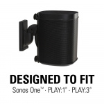 SANUS Väggfäste för Sonos One SL Play:1 Play:3 Par Svart SANUS Väggfäste för Sonos One SL Play:1 Play:3 Par Svart