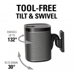 SANUS Väggfäste för Sonos One SL Play:1 Play:3 Par Svart SANUS Väggfäste för Sonos One SL Play:1 Play:3 Par Svart