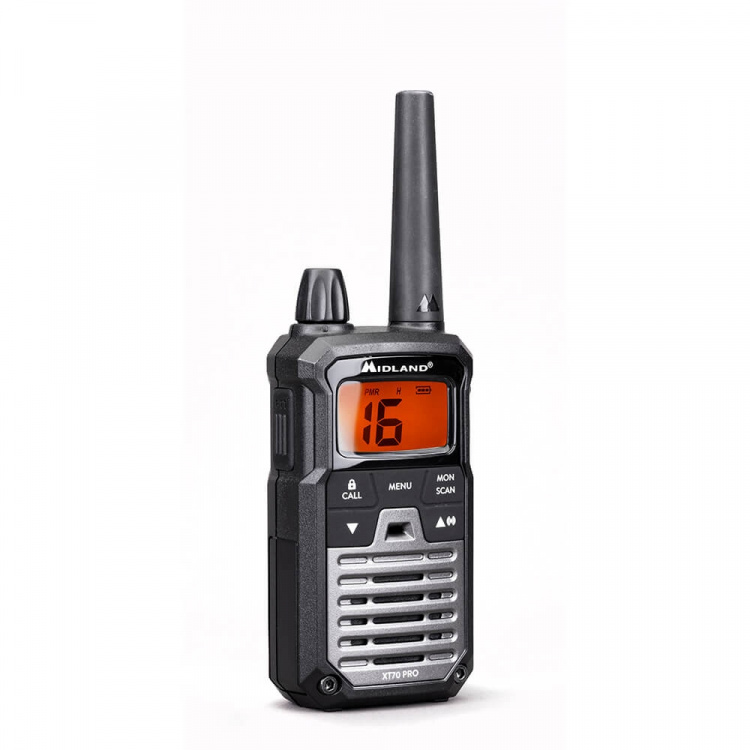 MIDLAND Walkie Talkie XT70 Pro Duo Svart/Mörkgrå