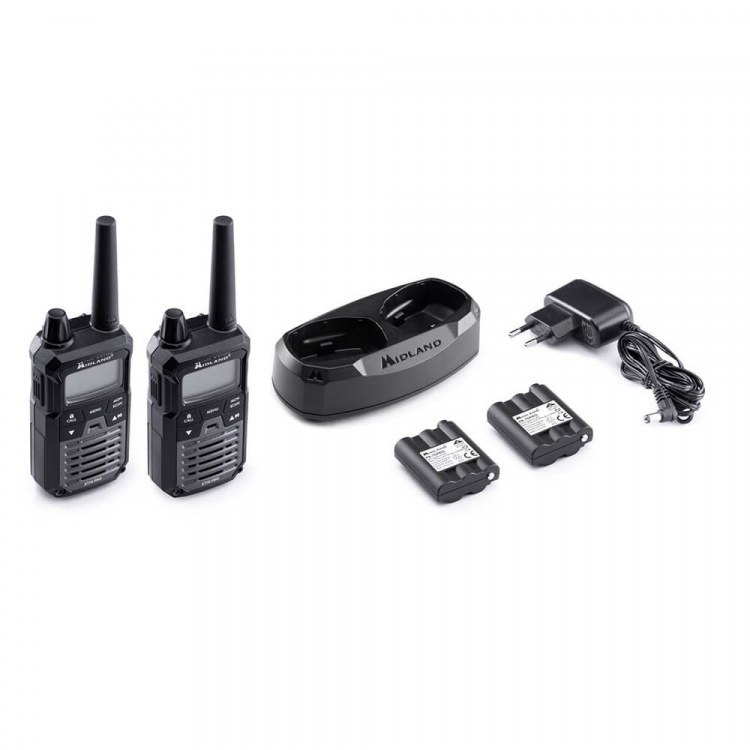 MIDLAND Walkie Talkie XT70 Pro Duo Svart/Mörkgrå
