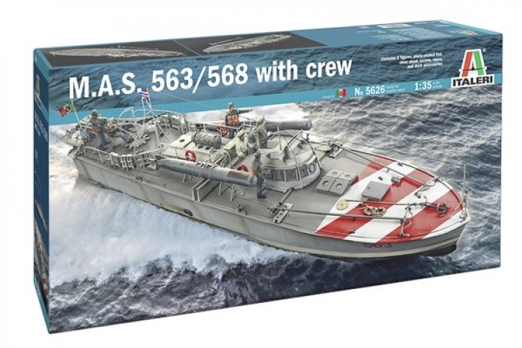 ITALERI 1:35 M.A.S. 568 4a Serie with crew