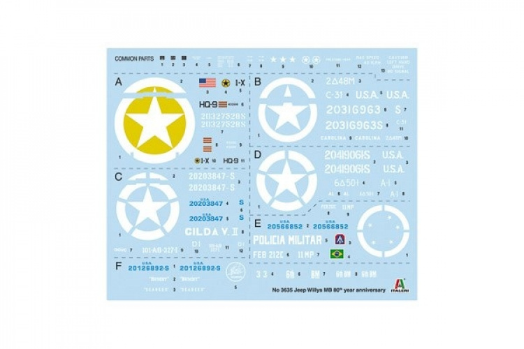 ITALERI 1:24 Willys Jeep MB “80th Year Anniversary” ITALERI 1:24 Willys Jeep MB “80th Year Anniversary”