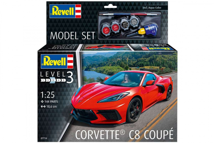 Revell Model Set Corvette C8 Coupé 1:24 Revell Model Set Corvette C8 Coupé 1:24