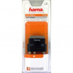 HAMA Adapter 3xRCA-Scart Hona-Hane I/O Svart HAMA Adapter 3xRCA-Scart Hona-Hane I/O Svart