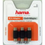 HAMA Adapter 3RCA-3RCA Hona-Hona Svart
