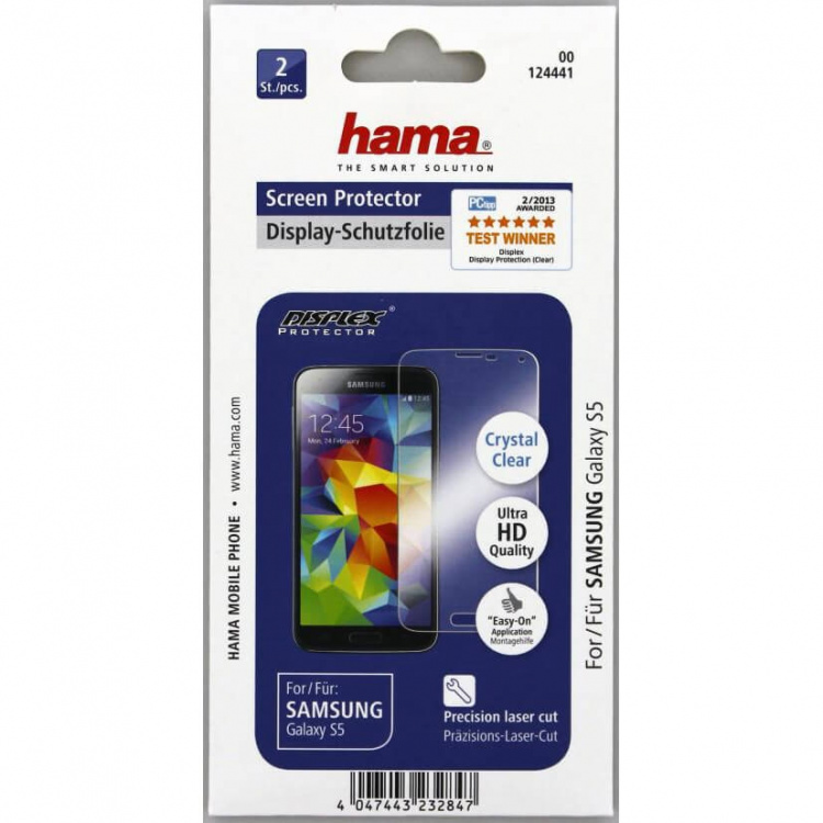 HAMA Skärmskydd SamsungS5 Crystal Clear 2-pack HAMA Skärmskydd SamsungS5 Crystal Clear 2-pack