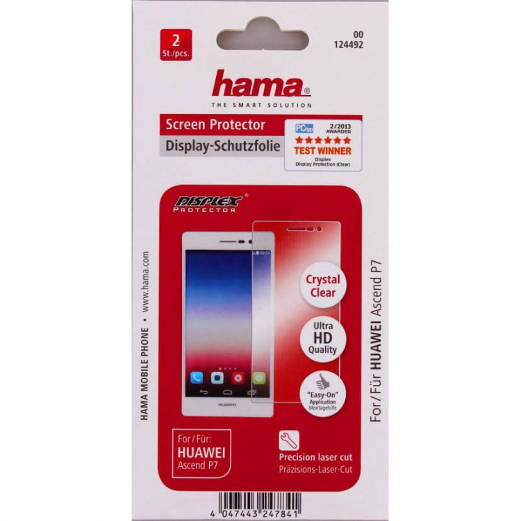 HAMA Skärmskydd Huawei P7 Crystal Clear 2pack HAMA Skärmskydd Huawei P7 Crystal Clear 2pack