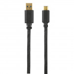 HAMA Kabel USB-C-USB-A 3.1 Hane-Hane Guld Svart 1.8m HAMA Kabel USB-C-USB-A 3.1 Hane-Hane Guld Svart 1.8m