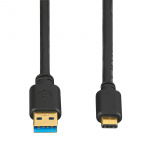HAMA Kabel USB-C-USB-A 3.1 Hane-Hane Guld Svart 1.8m HAMA Kabel USB-C-USB-A 3.1 Hane-Hane Guld Svart 1.8m
