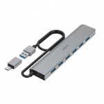 Hama USB Hub 7 portar inkl. Nätaggregat Hama USB Hub 7 portar inkl. Nätaggregat