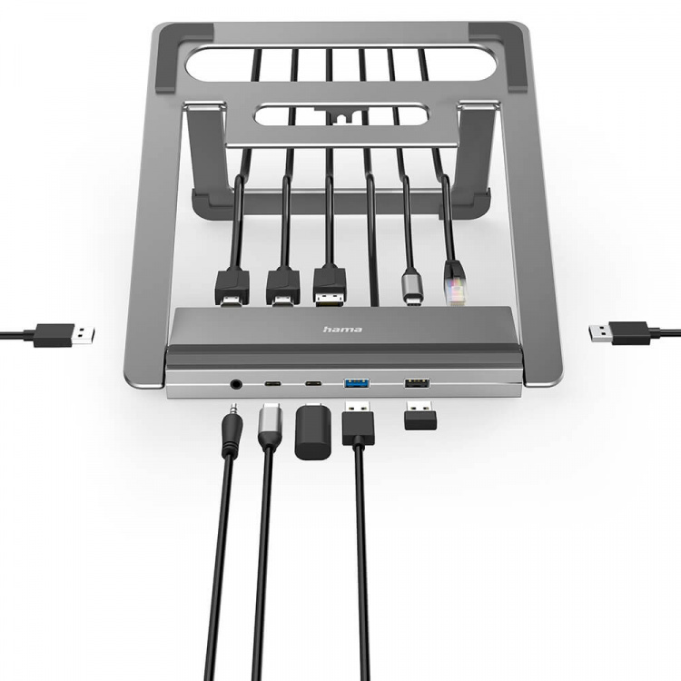Hama USB-C Dockningsstation 12in1