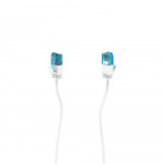 Hama Nätverkskabel CAT6a Slim U/UTP 0,50 m Vit Hama Nätverkskabel CAT6a Slim U/UTP 0,50 m Vit