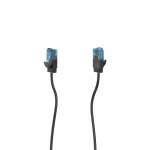 Hama Nätverkskabel CAT6a Slim U/UTP 0,25m Svart Hama Nätverkskabel CAT6a Slim U/UTP 0,25m Svart