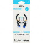 Hama Nätverkskabel CAT6a Slim U/UTP 0,25m Svart Hama Nätverkskabel CAT6a Slim U/UTP 0,25m Svart