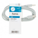 Hama USB-kabel 2.0 Grå 1,5m 25-pack