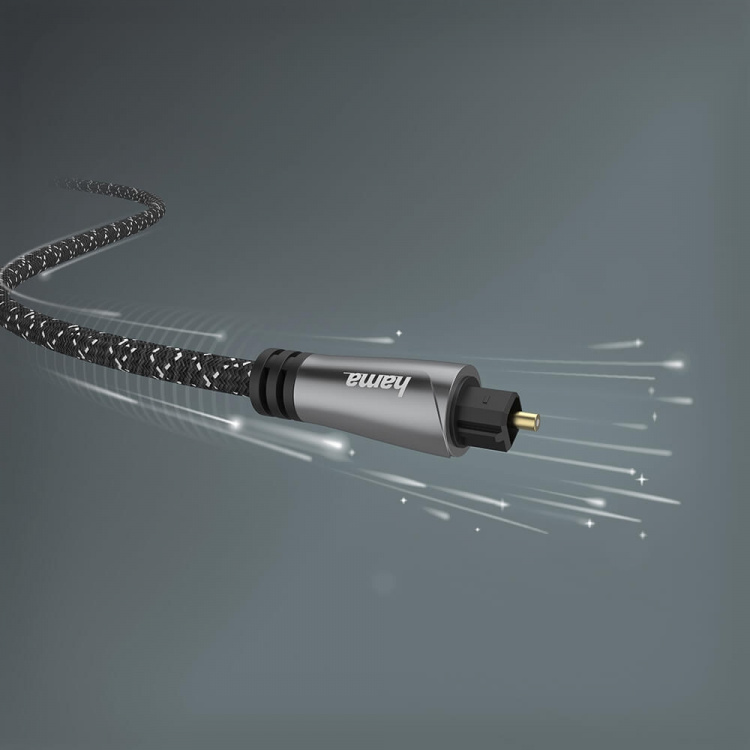 Hama Kabel ODT Metall Svart 3.0m