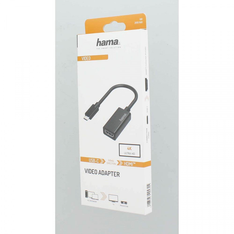 Hama Adapter Video USB-C till HDMI Ultra-HD 4K Hama Adapter Video USB-C till HDMI Ultra-HD 4K
