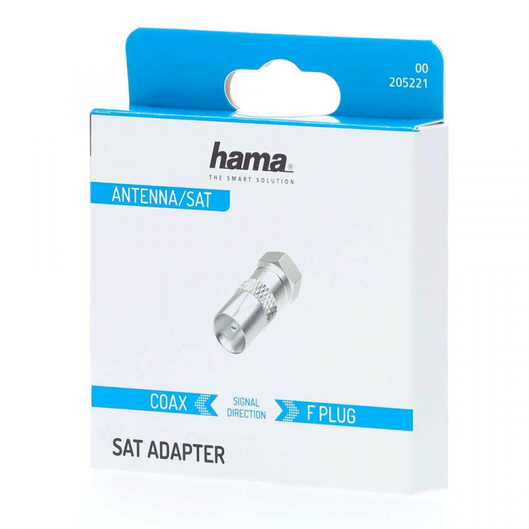 Hama Satellitmottagare-adapter F-kontakt - Koax-kontakt