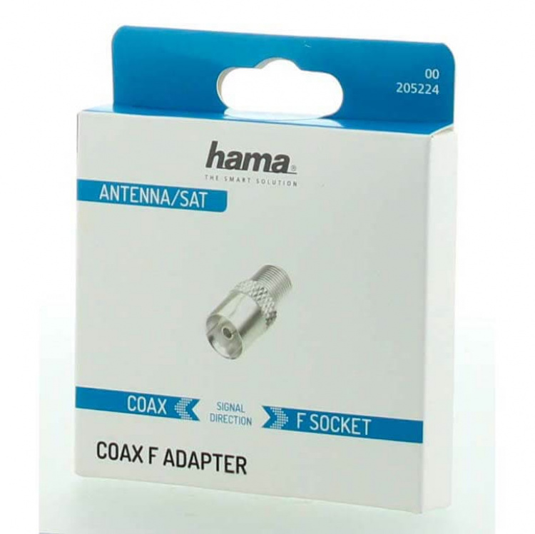 HAMA Satellite Receiver Adapter F-Socket - Coax-Socket