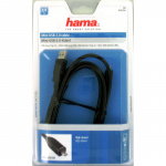 HAMA Kabel USB A-USB Mini B8 Svart 1.8m