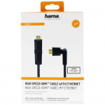 Hama Kabel HDMI Ethernet Roterend Goud Zwart 3m Hama Kabel HDMI Ethernet Roterend Goud Zwart 3m