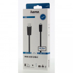 Hama Kabel USB-Mini-B till USB-A USB 2.0 1,5m