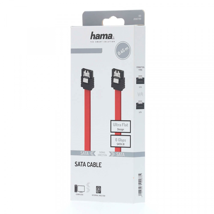 Hama SATA Serial-ATA III 6 Gbit/s Kabel Intern 0,45m Hama SATA Serial-ATA III 6 Gbit/s Kabel Intern 0,45m
