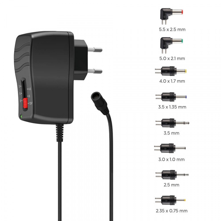 Hama Universell Omkopplingsbar Strömförsörjningsenhet 1000mA 8 Adapters