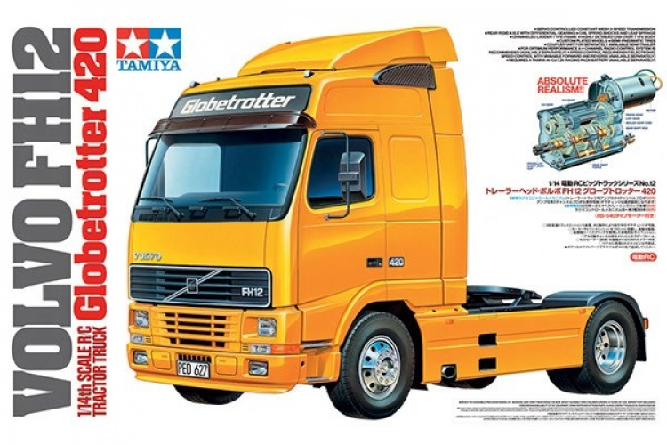 TAMIYA 1/14 VOLVO FH 12 GLOBETROTTER 420 TAMIYA 1/14 VOLVO FH 12 GLOBETROTTER 420