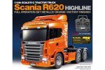 TAMIYA 1:14 R/C Full Option - Scania R620 Metal Orange TAMIYA 1:14 R/C Full Option - Scania R620 Metal Orange