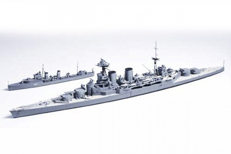 TAMIYA 1/700 British Battle Cruiser Hood & E Class Destro TAMIYA 1/700 British Battle Cruiser Hood & E Class Destro