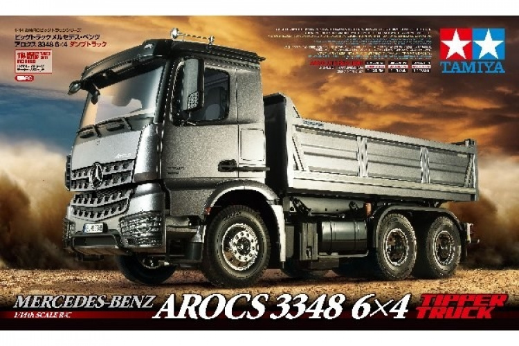 TAMIYA 1/14 R/C Mercedes-Benz Arocs 3348 6x4 Tipper Truck