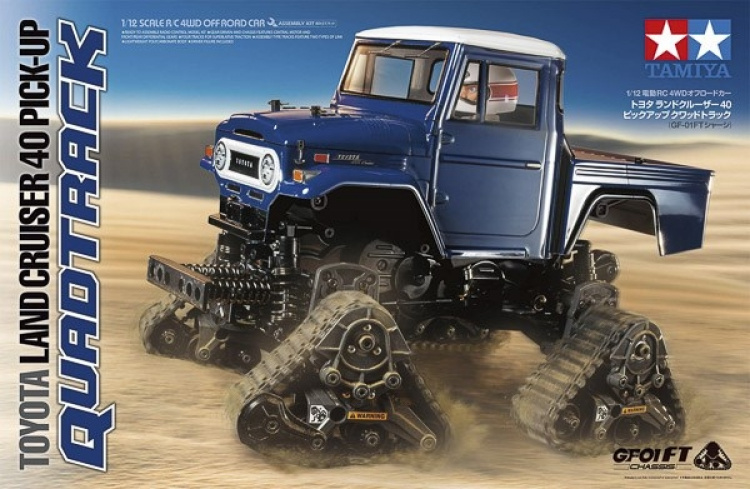 TAMIYA 1/12 R/C Toyota Land Cruiser 40 Pick-Up Quadtrack