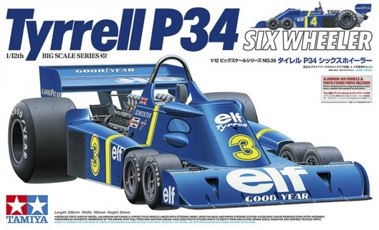 TAMIYA 1/12 Tyrrell P34 Six Wheeler (w/Photo-Etched Parts