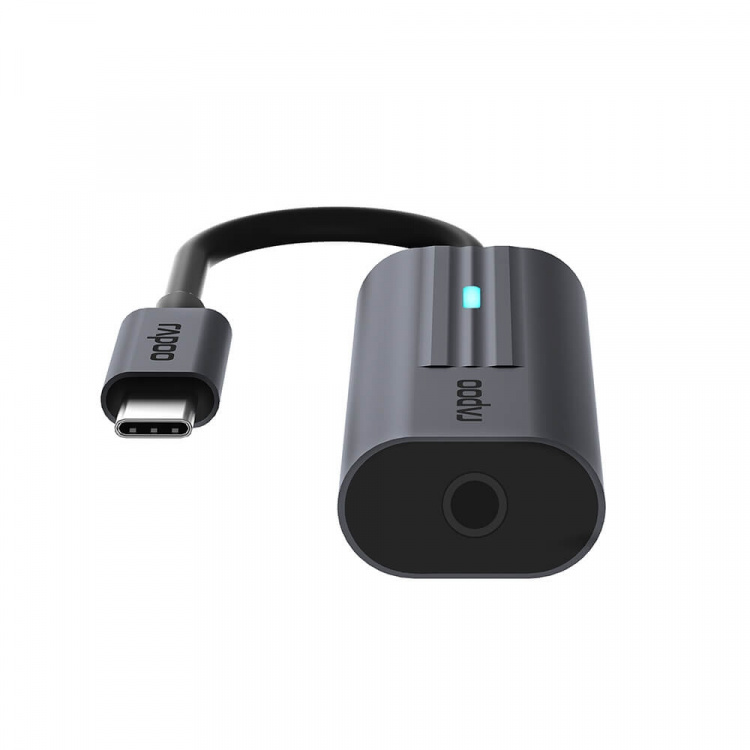 Rapoo Adapter USB-C UCA-1002 USB-C till 3,5 mm Ljud Rapoo Adapter USB-C UCA-1002 USB-C till 3,5 mm Ljud