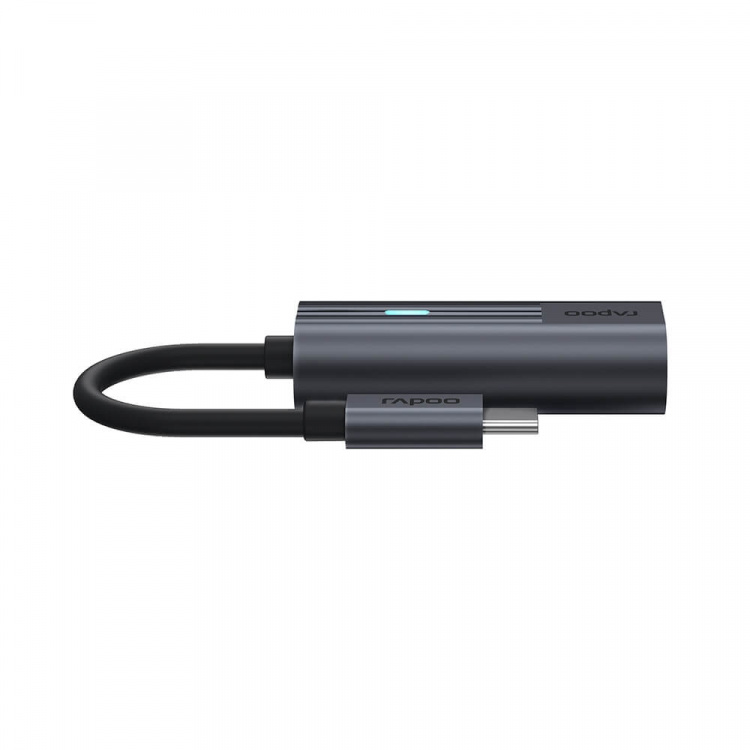 Rapoo Adapter USB-C UCA-1002 USB-C till 3,5 mm Ljud Rapoo Adapter USB-C UCA-1002 USB-C till 3,5 mm Ljud