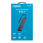 Rapoo Multiport USB-C UCM-2002 6-i-1 USB-C-Adapter