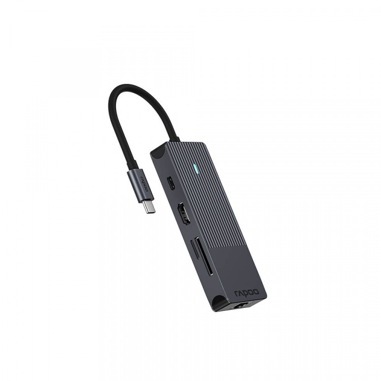 Rapoo Multiport USB-C UCM-2004 8-i-1 USB-C-Adapter