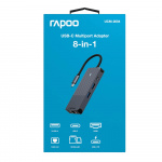 Rapoo Multiport USB-C UCM-2004 8-i-1 USB-C-Adapter